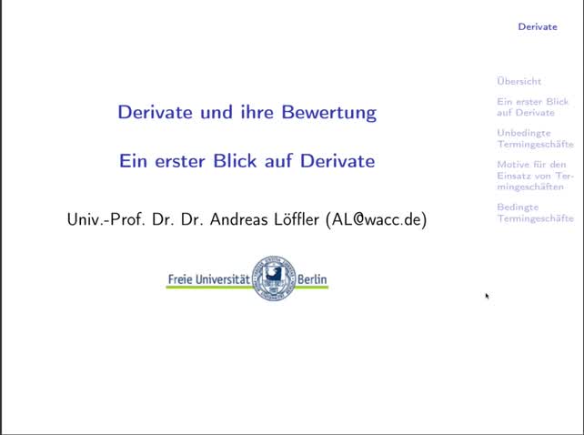 Thumbnail für Ein erster Blick auf Derivate