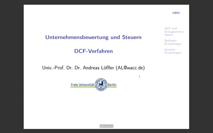 Thumbnail for UBW17: DCF-Verfahren: Bedingte Erwartungen