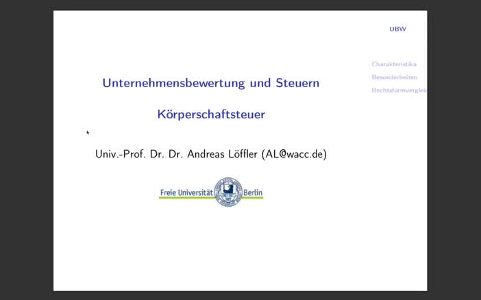 Thumbnail for UBW06: Körperschaftsteuer